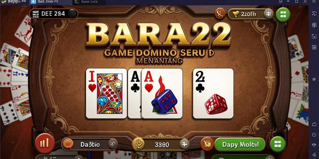 Tampilan utama gameplay Domino BARA22 yang menarik perhatian