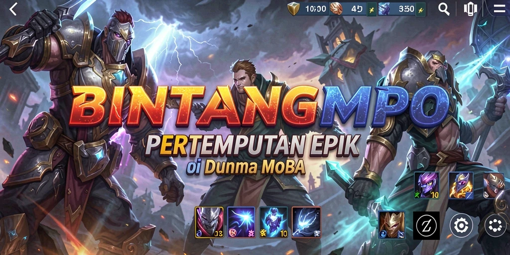 Tampilan menarik dari gameplay MOBA BINTANGMPO