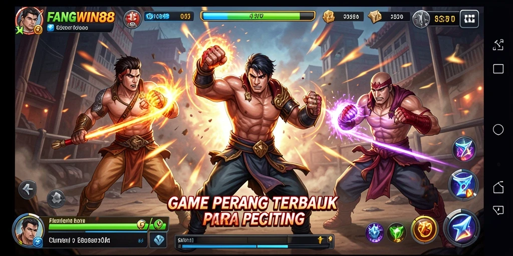 Tampilan gameplay menarik dari FANGWIN88 yang memukau.