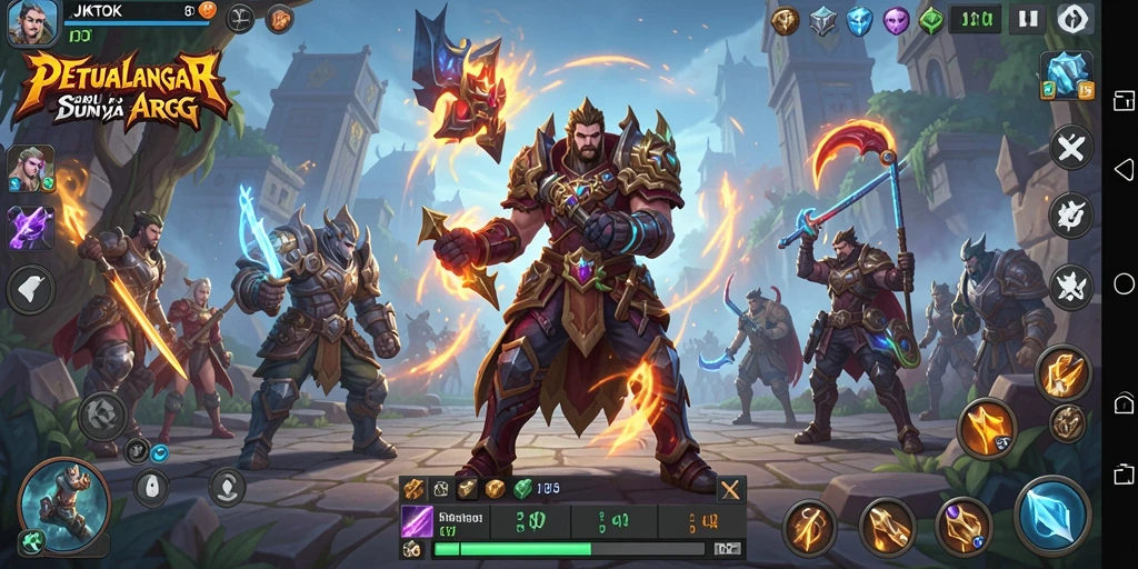 Tampilan menakjubkan dari gameplay ARPG JKTOK.
