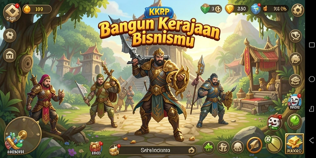 Tampilan gameplay KKRP yang menarik dengan elemen Tycoon.