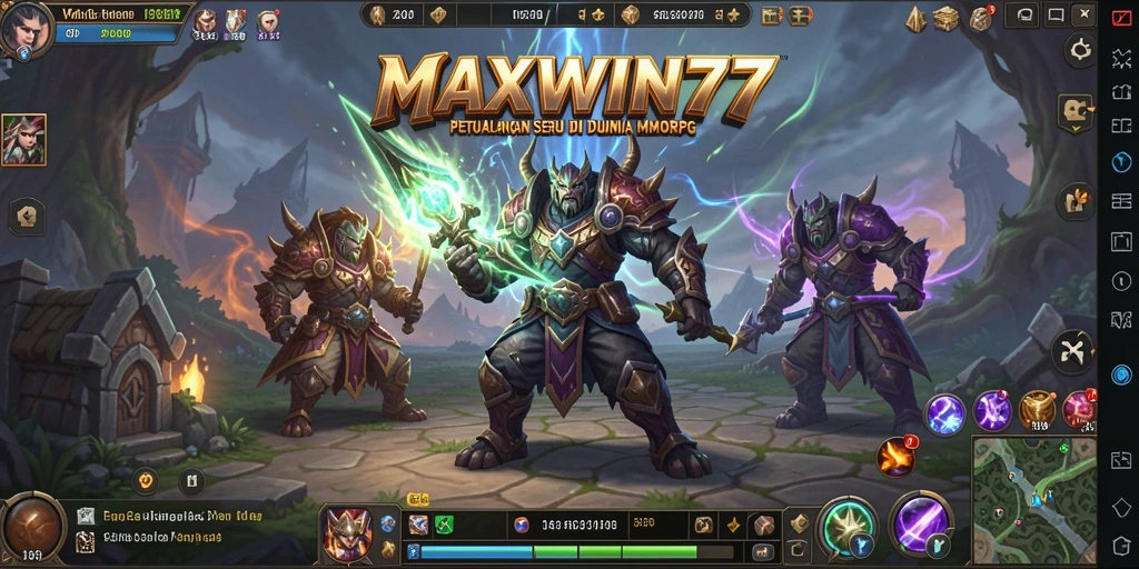 Tampilan gameplay seru di MAXWIN77 dengan aksi dan petualangan.