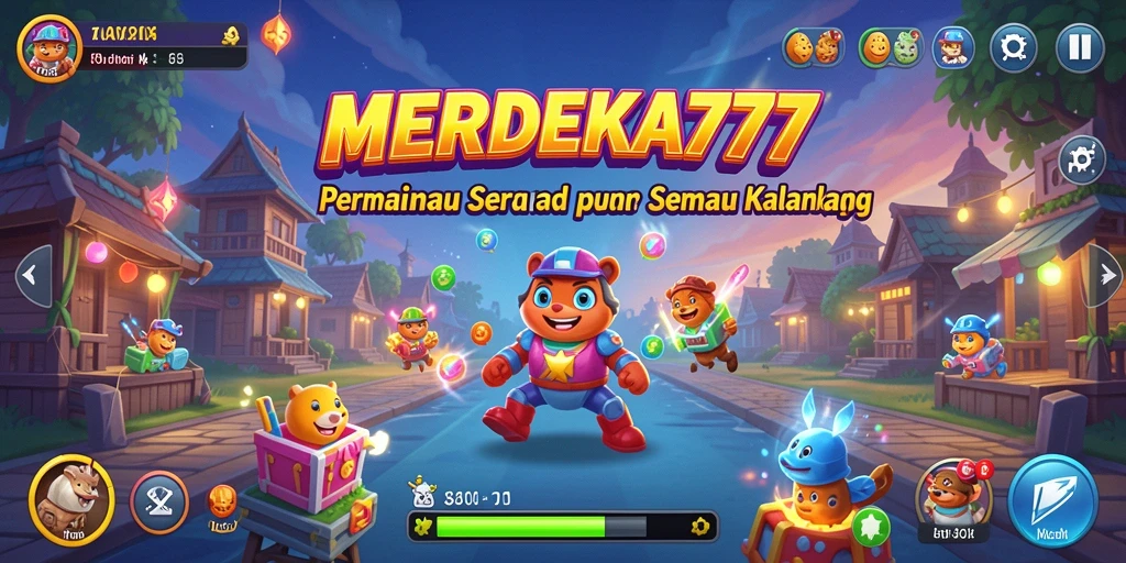 Tampilan gameplay MERDEKA777 yang seru dan menantang.