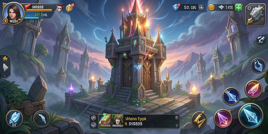 Tangkapan layar gameplay Tower Defense yang menarik di MR888.