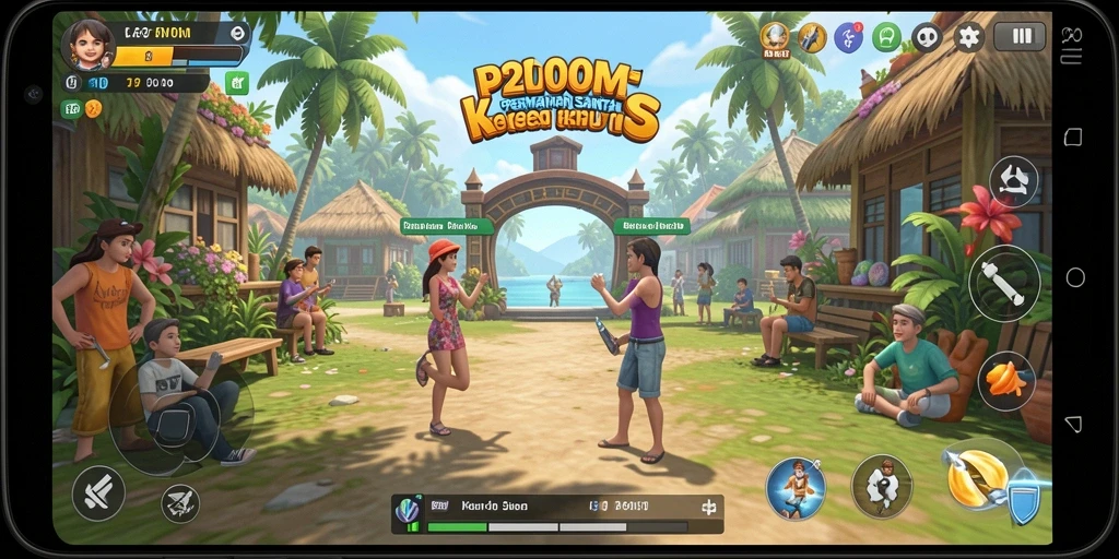 Gameplay P200M yang mengasyikkan dan penuh warna.