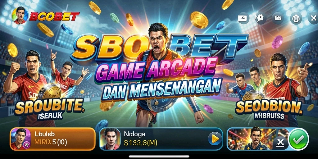 Tampilan gameplay SBOBET yang seru dalam permainan Arcade.