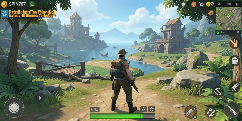 Tampilan gameplay <strong>SPIN707</strong> yang menakjubkan dalam dunia terbuka.